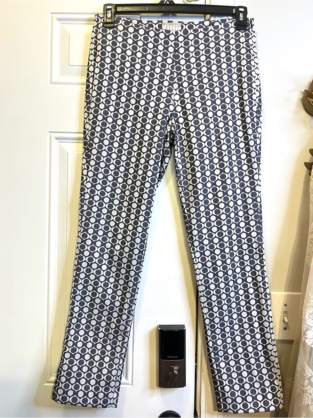 KILTIE Italian Designer Mod Geometric Optical Print Pants Trousers US 6 32x27